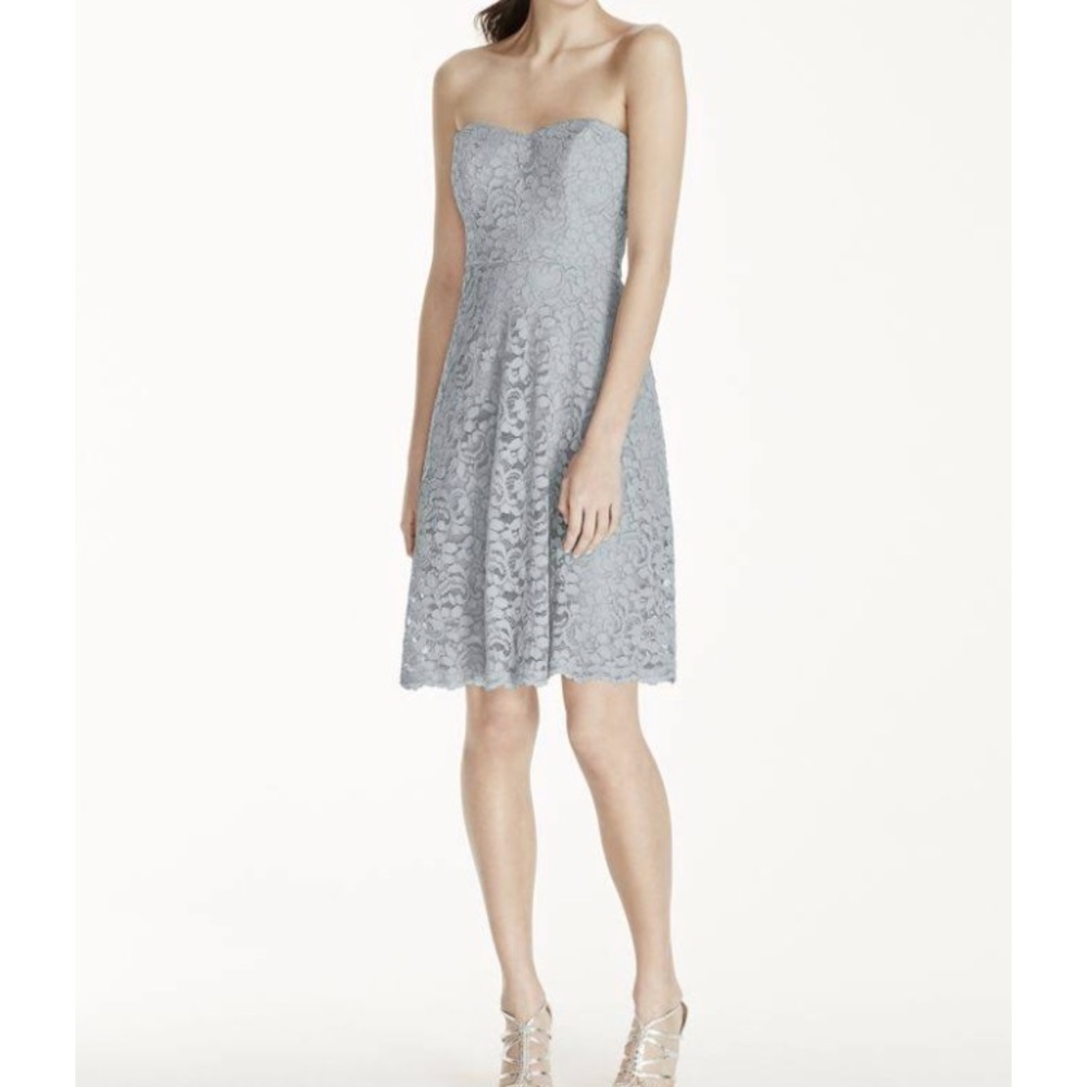 David’s Bridal lace bridesmaid dress size 4